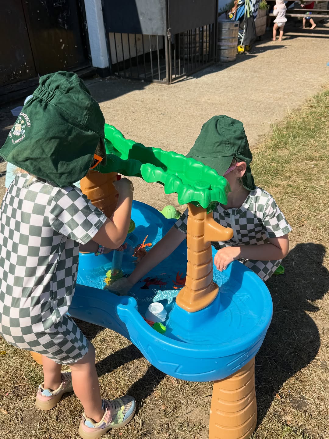 Water play at Mimi's Montessori